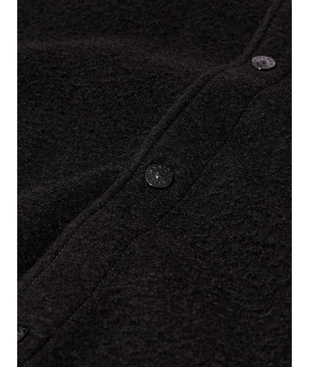 STONE ISLAND Черная шерстяная куртка, фото 3