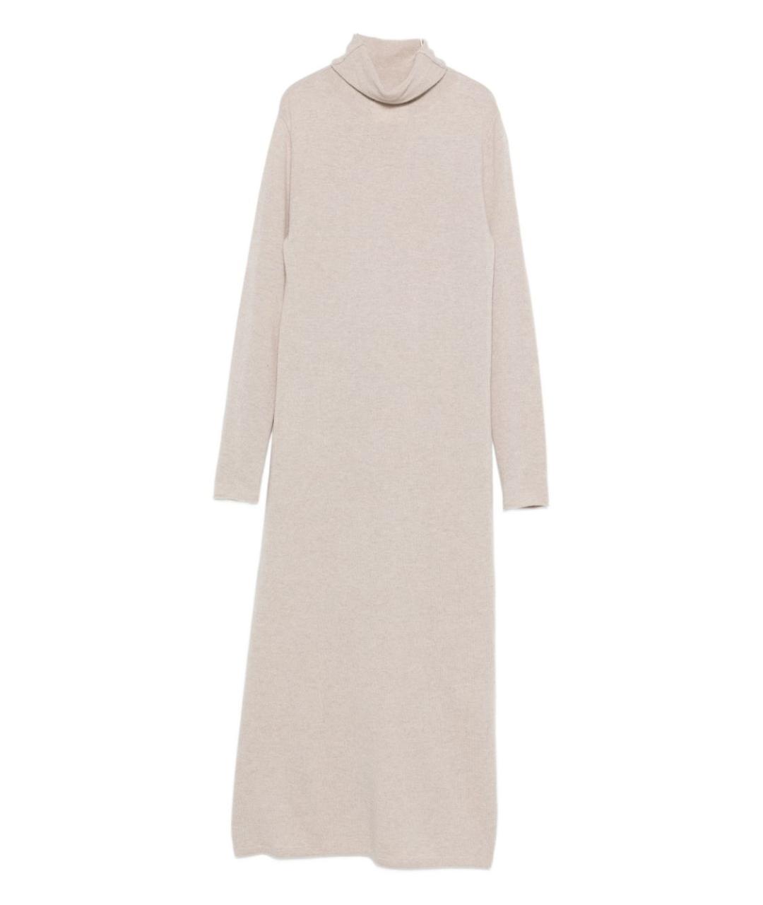 LISA YANG Бежевое кашемировое повседневное платье, фото 1