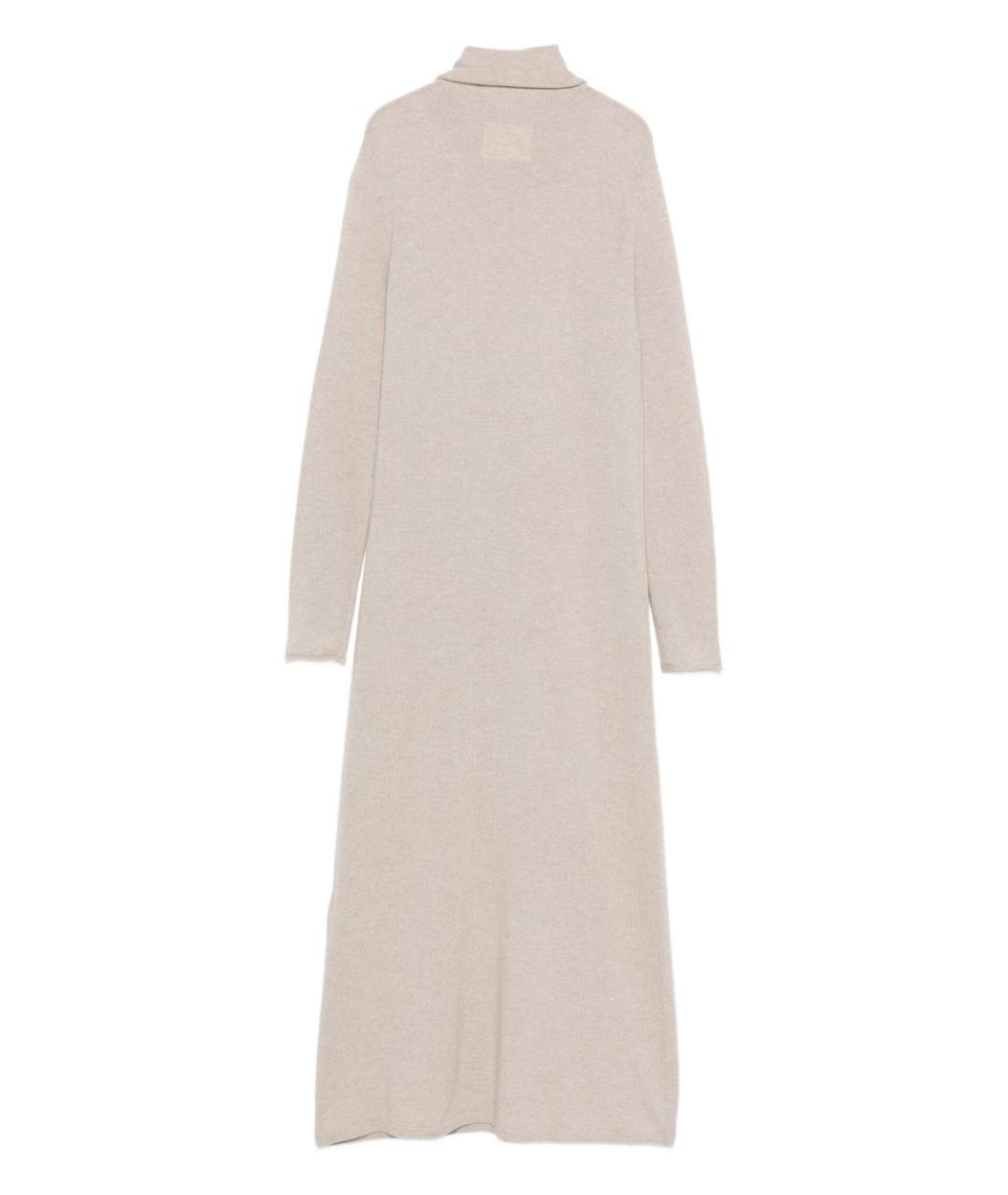 LISA YANG Бежевое кашемировое повседневное платье, фото 2