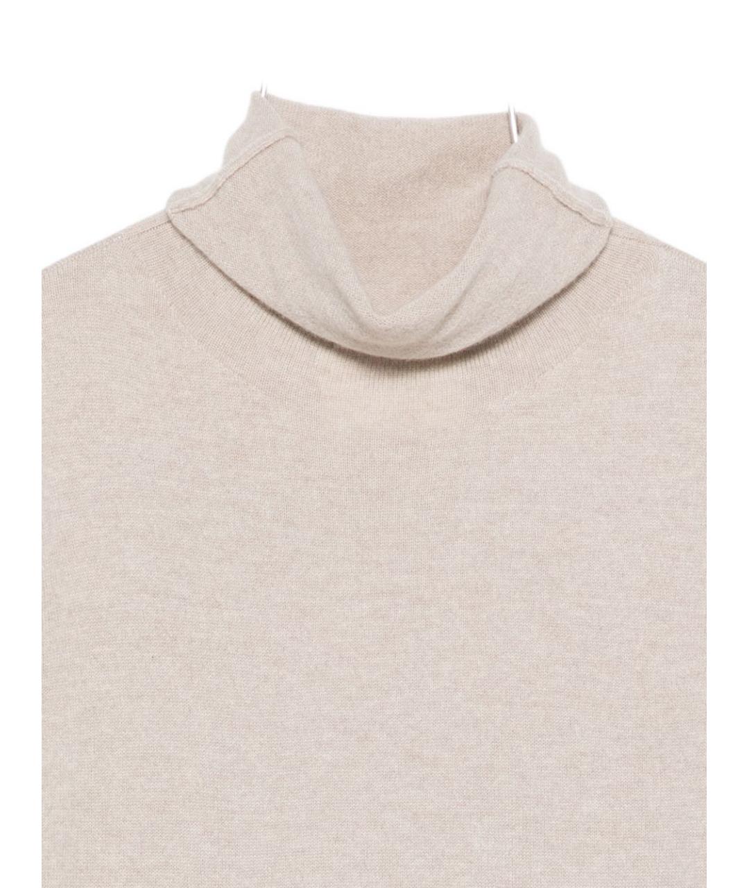 LISA YANG Бежевое кашемировое повседневное платье, фото 3