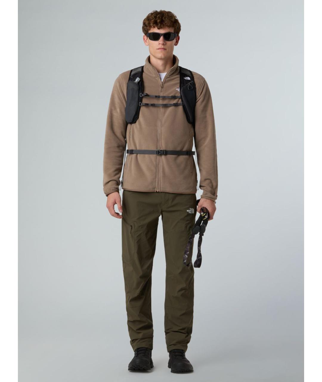 THE NORTH FACE Коричневая полиэстеровая куртка, фото 3