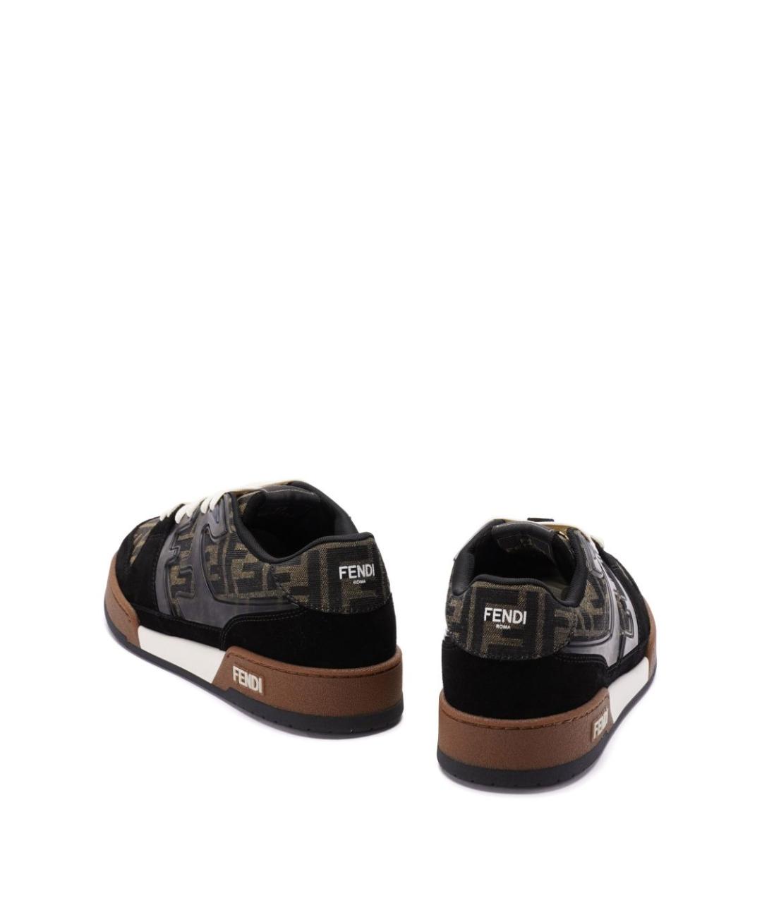 FENDI Мульти замшевые низкие кроссовки / кеды, фото 3