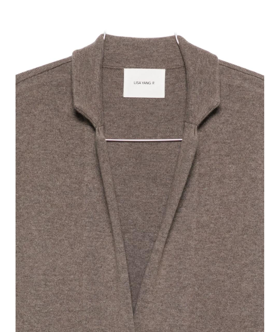 LISA YANG Коричневое кашемировое пальто, фото 3