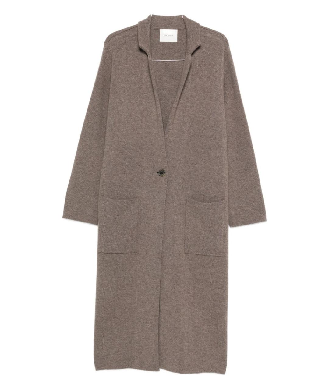 LISA YANG Коричневое кашемировое пальто, фото 1