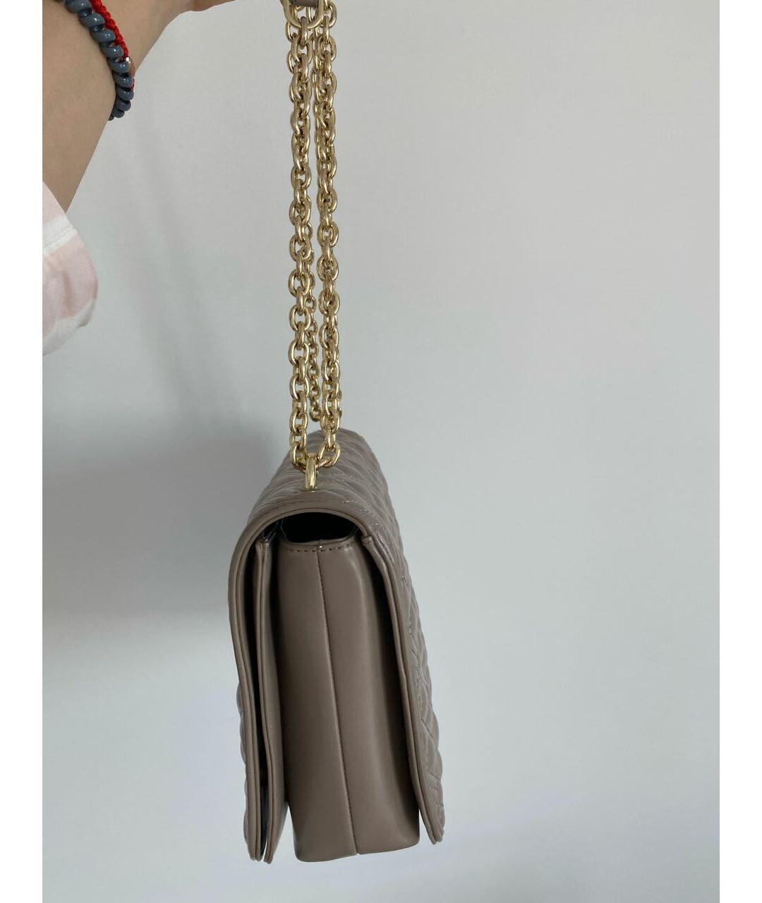 LOVE MOSCHINO Бежевая сумка тоут из искусственной кожи, фото 2