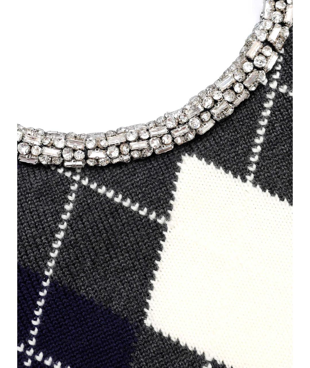 SELF-PORTRAIT Серый шерстяной джемпер / свитер, фото 6