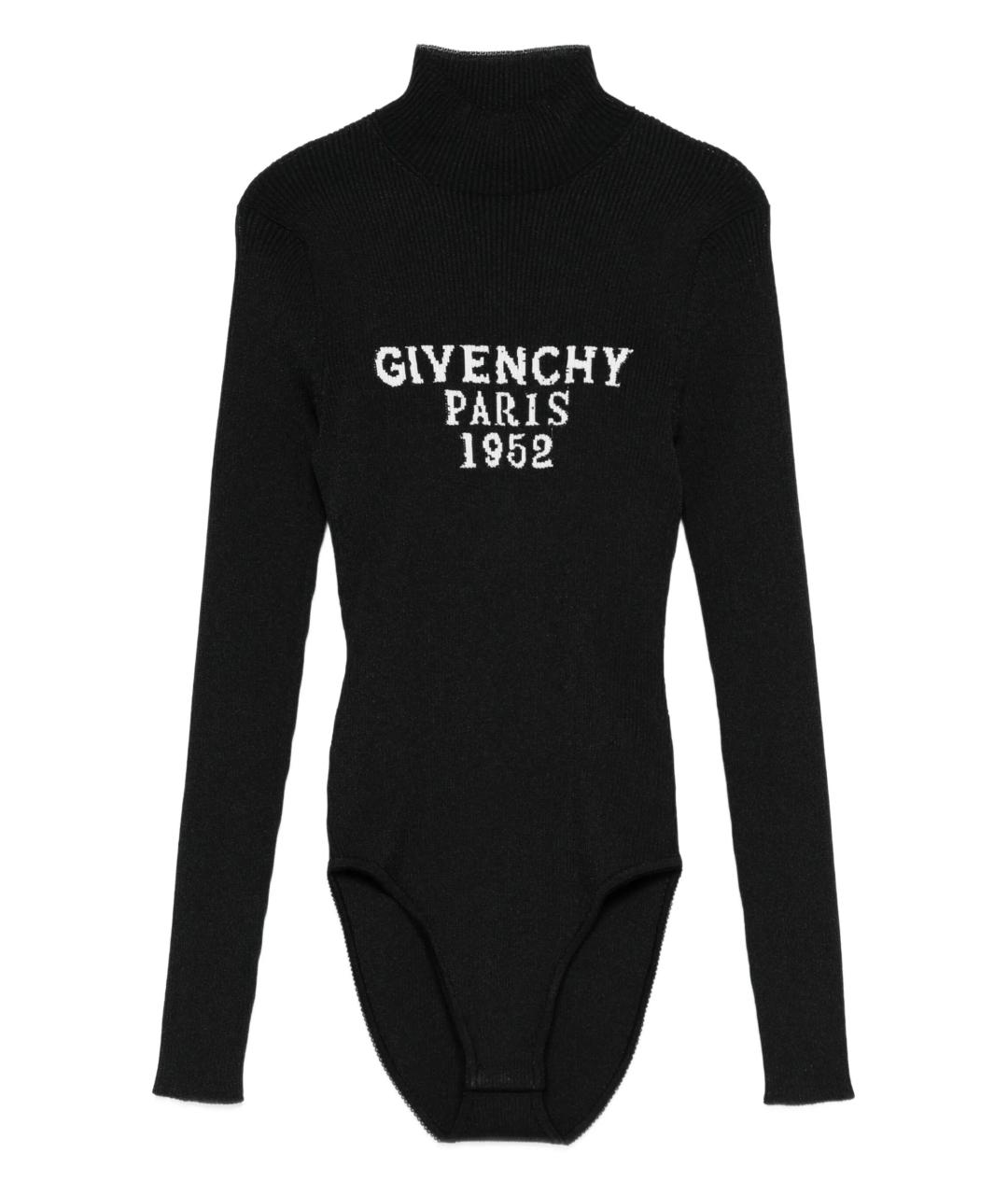 GIVENCHY Черное полиэстеровое боди, фото 1