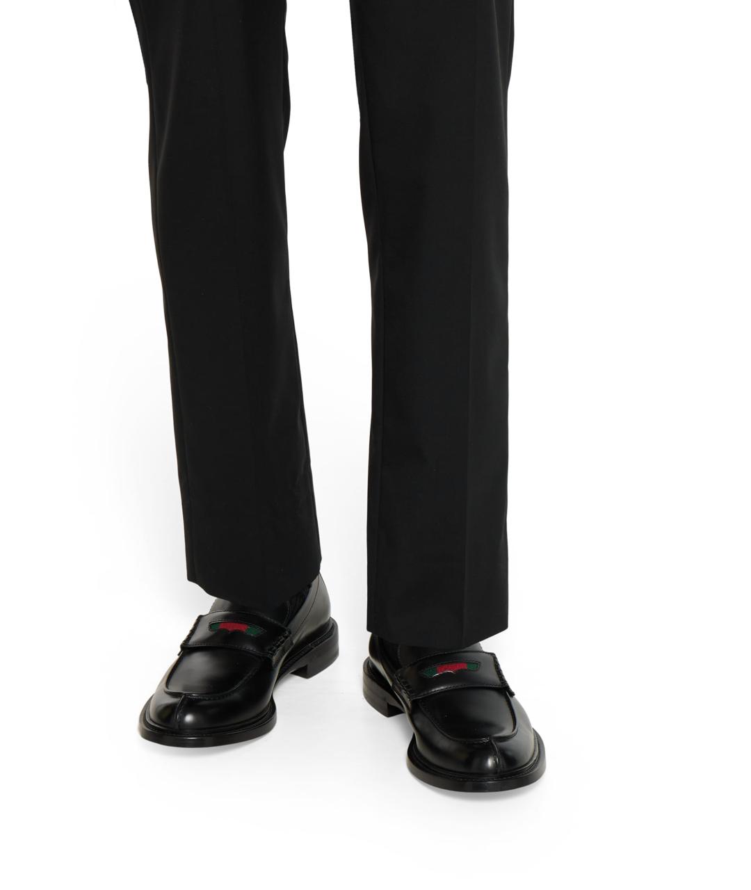 GUCCI Черные кожаные лоферы, фото 2