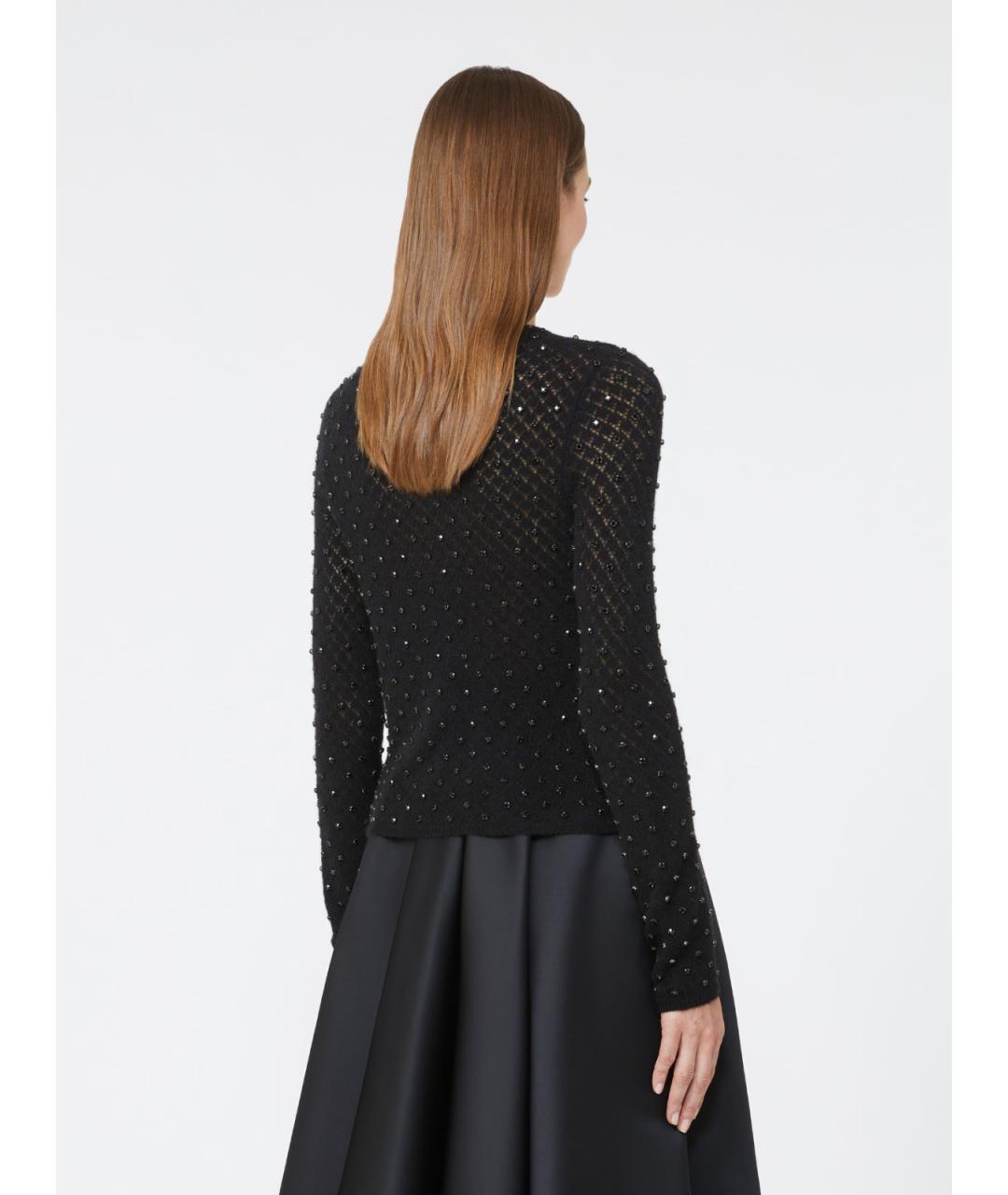 MAX MARA STUDIO Черный шерстяной джемпер / свитер, фото 2