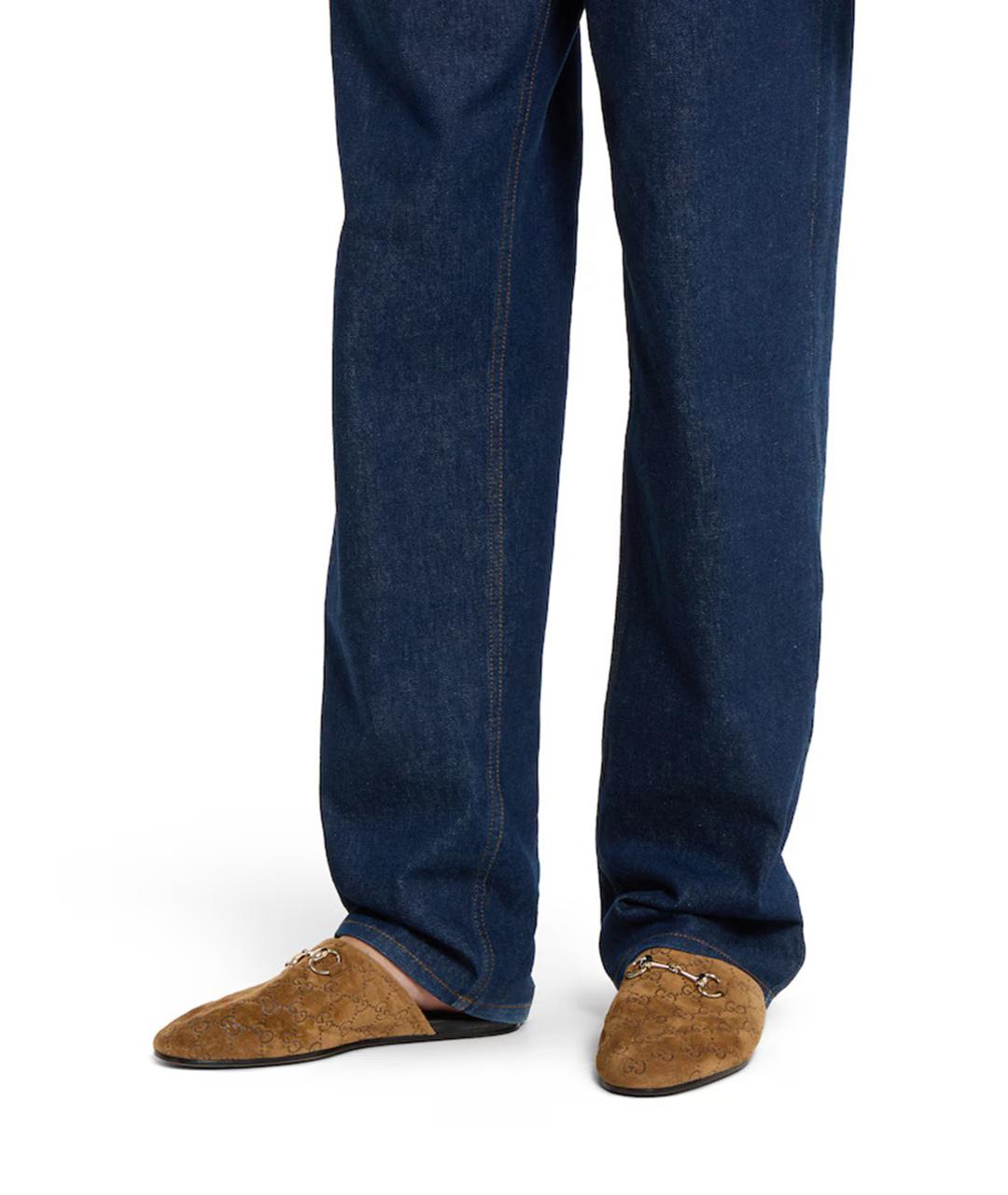 GUCCI Коричневые замшевые сандалии, фото 6