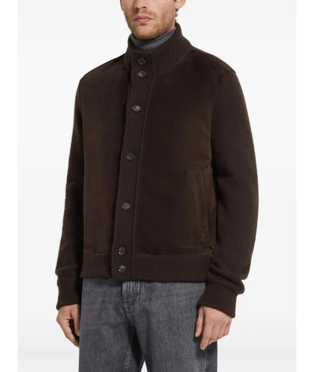 ZEGNA Коричневая кашемировая куртка, фото 3