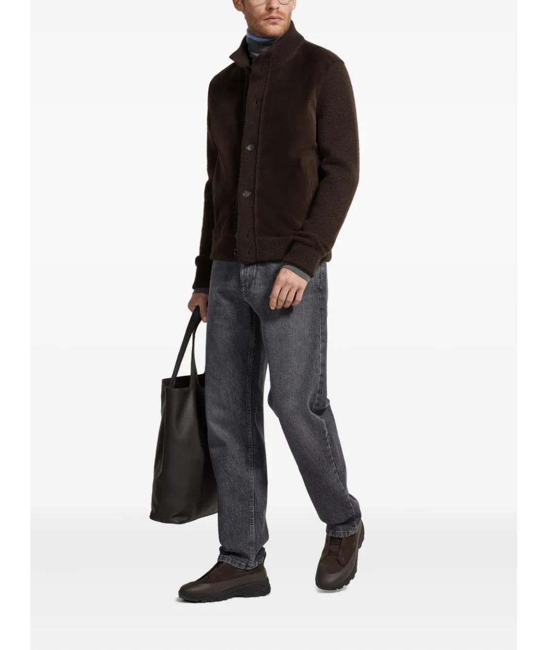 ZEGNA Коричневая кашемировая куртка, фото 2