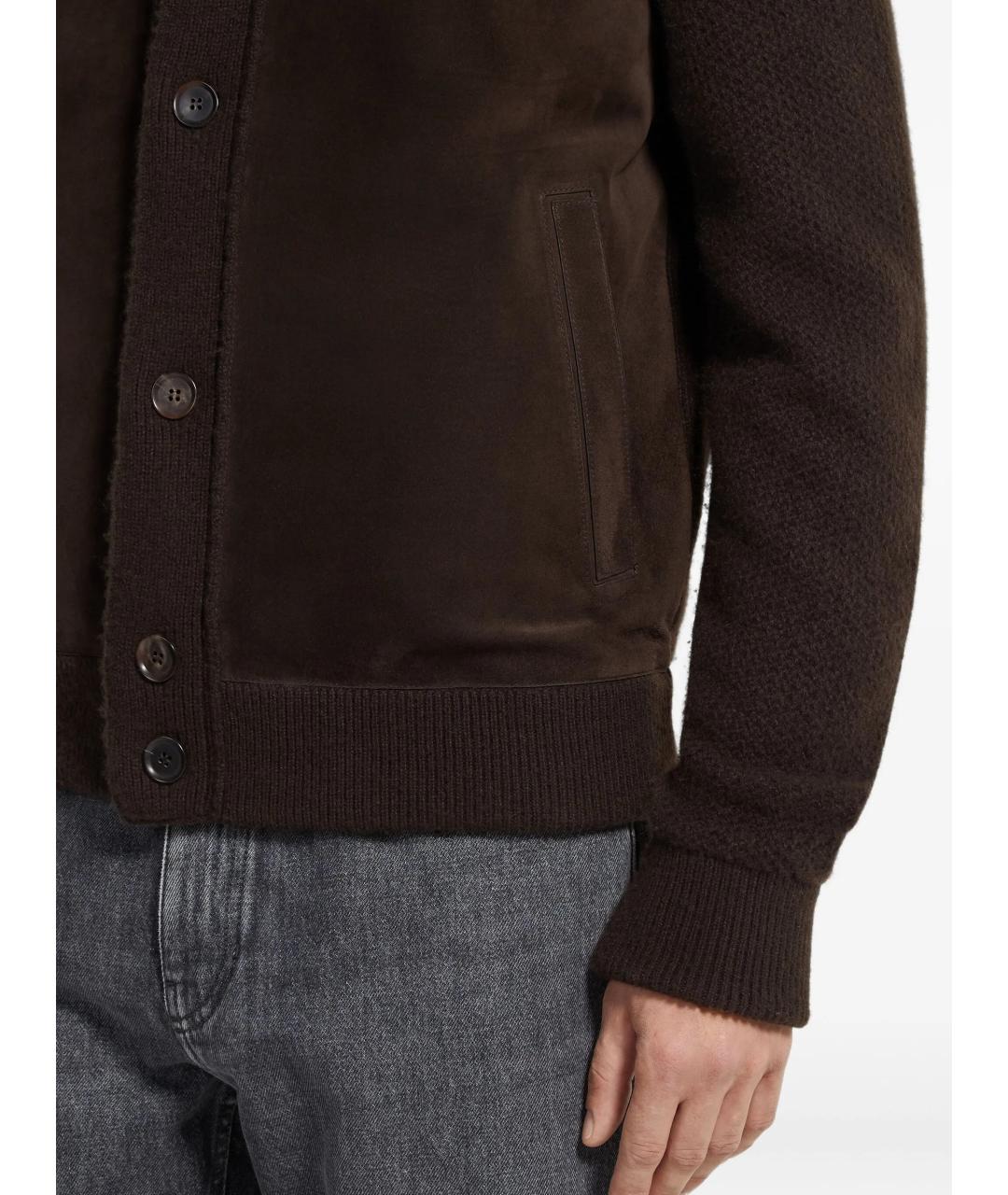 ZEGNA Коричневая кашемировая куртка, фото 5