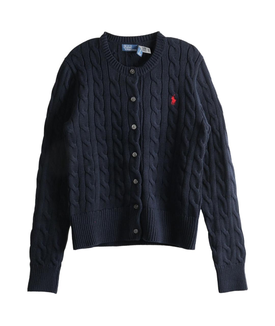 POLO RALPH LAUREN Синий хлопковый кардиган, фото 1