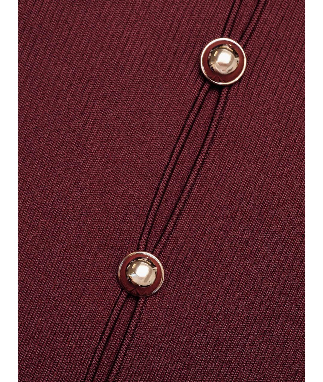 SELF-PORTRAIT Бордовый вискозный джемпер / свитер, фото 6