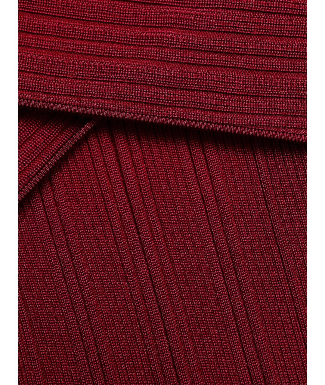 SELF-PORTRAIT Красное вискозное коктейльное платье, фото 5