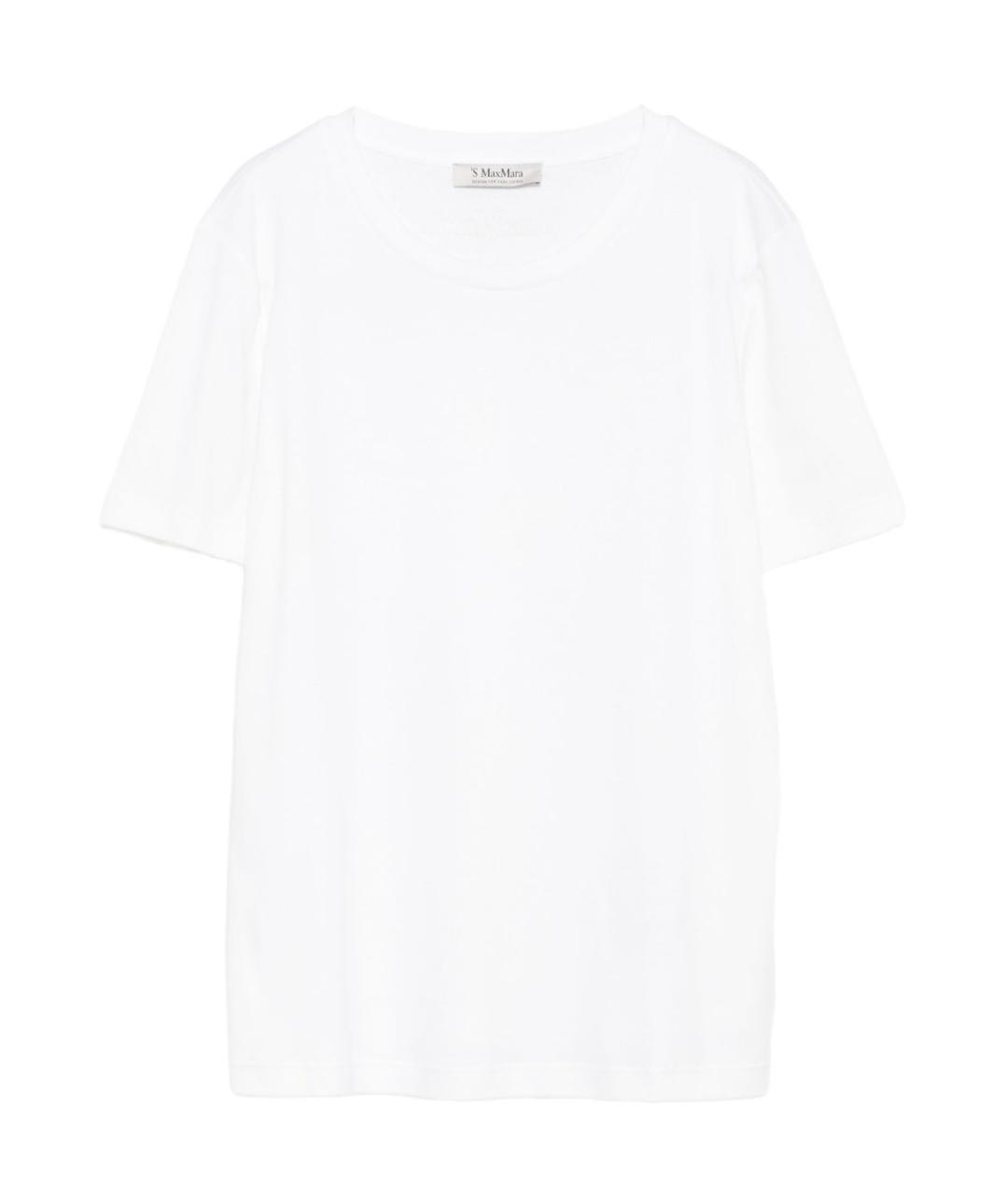'S MAX MARA Белая хлопковая футболка, фото 1