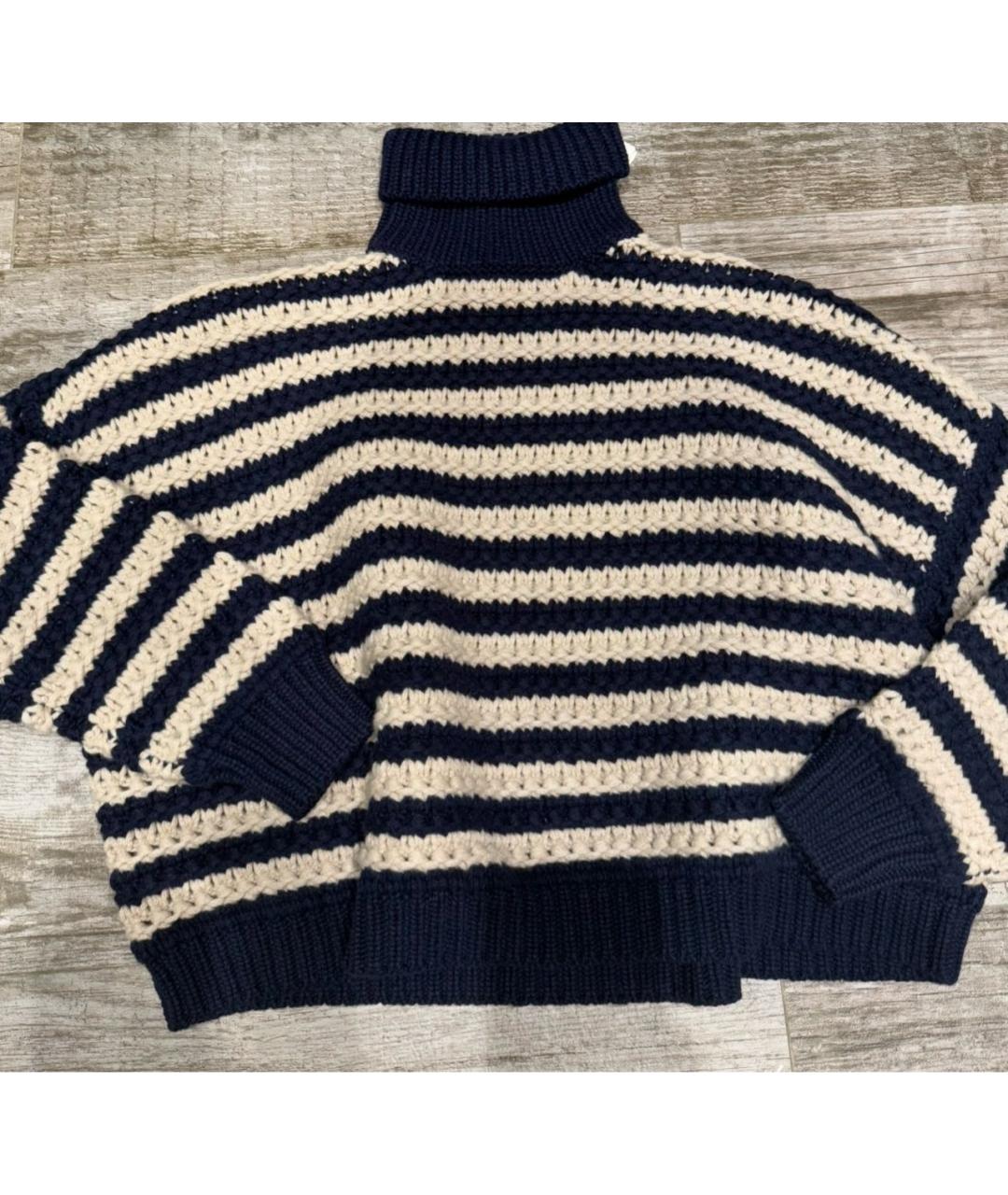 BRUNELLO CUCINELLI Темно-синий шерстяной джемпер / свитер, фото 8