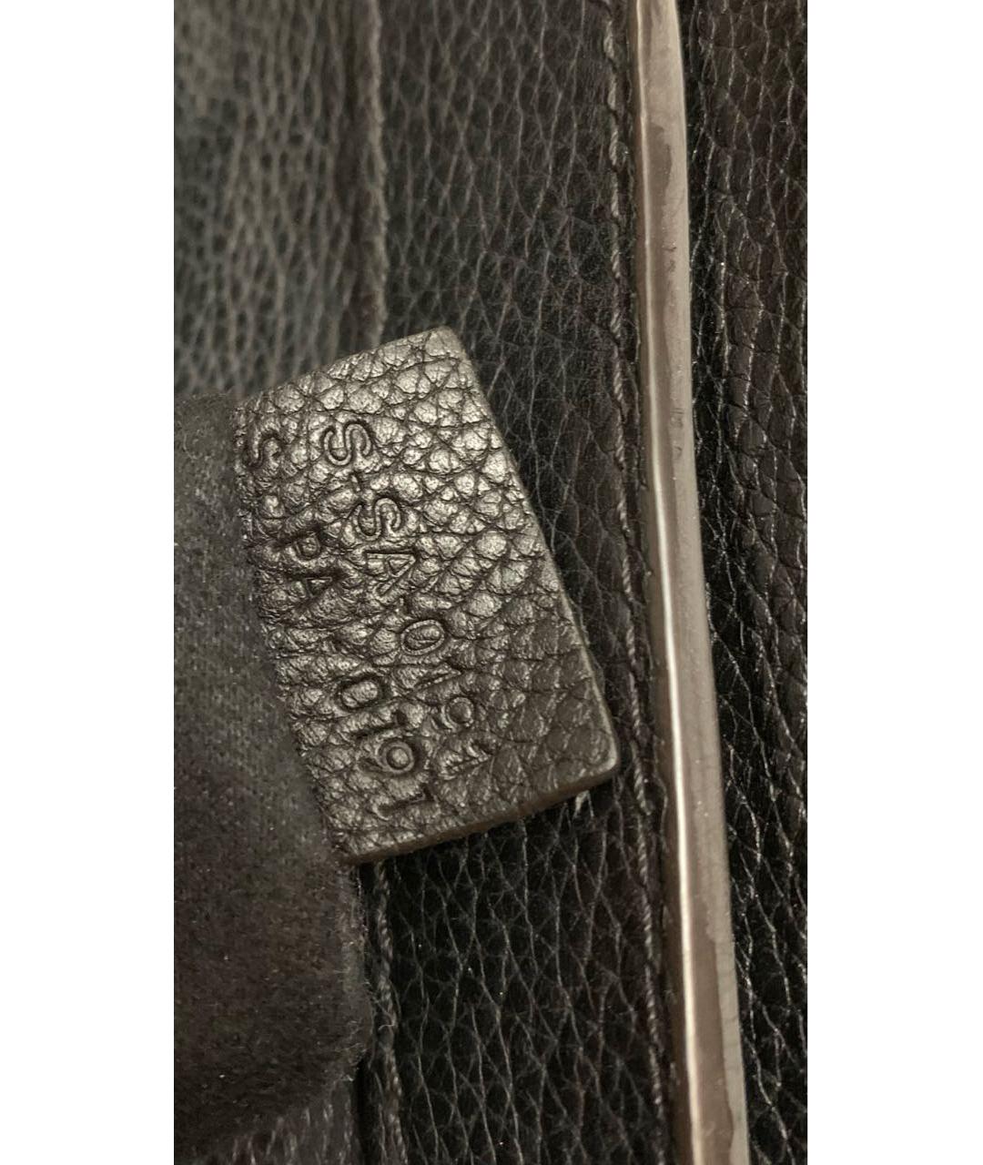 CELINE Черная кожаная сумка с короткими ручками, фото 4