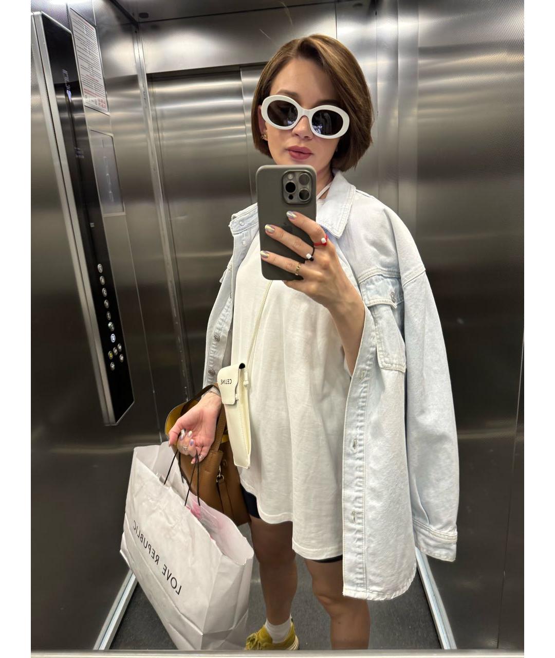 CELINE Белые пластиковые солнцезащитные очки, фото 5