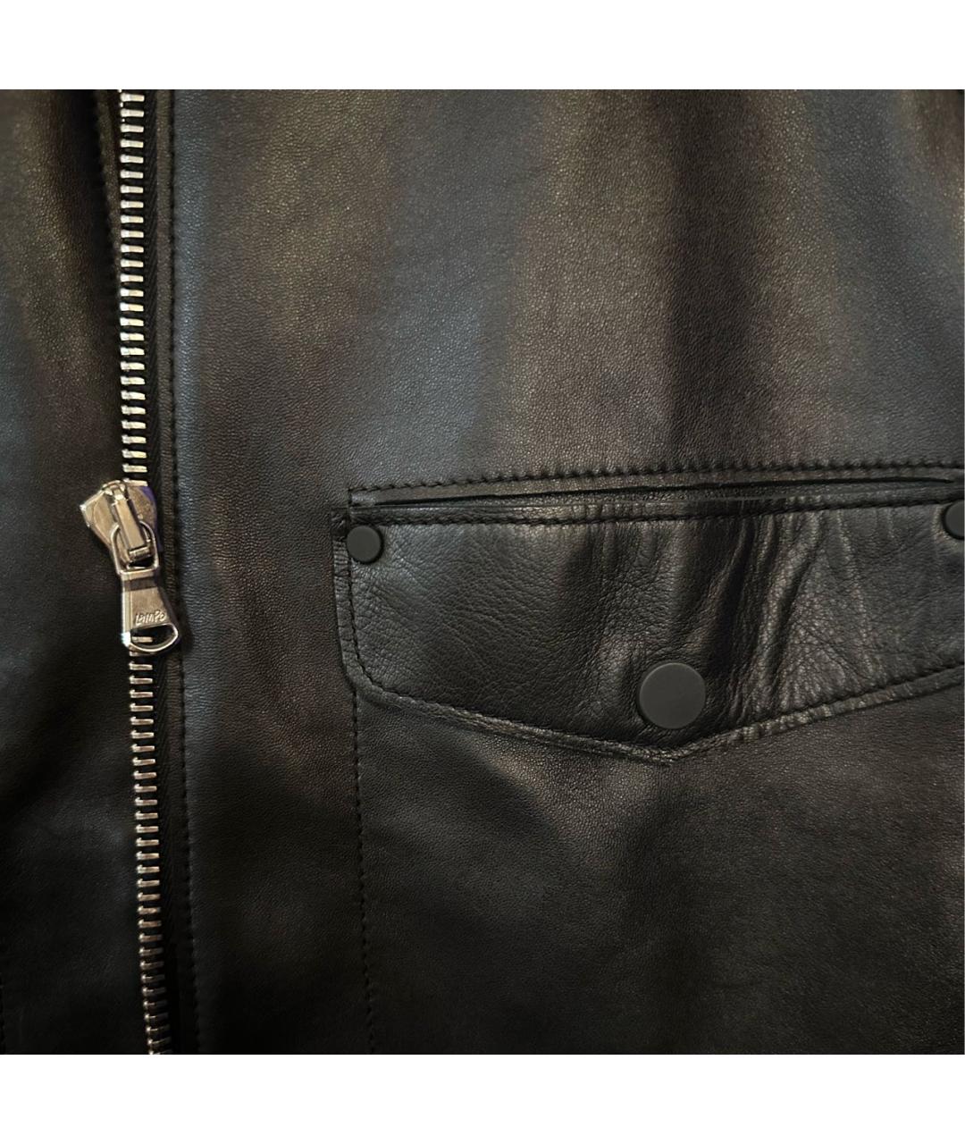 3.1 PHILLIP LIM Черный кожаный жилет, фото 4