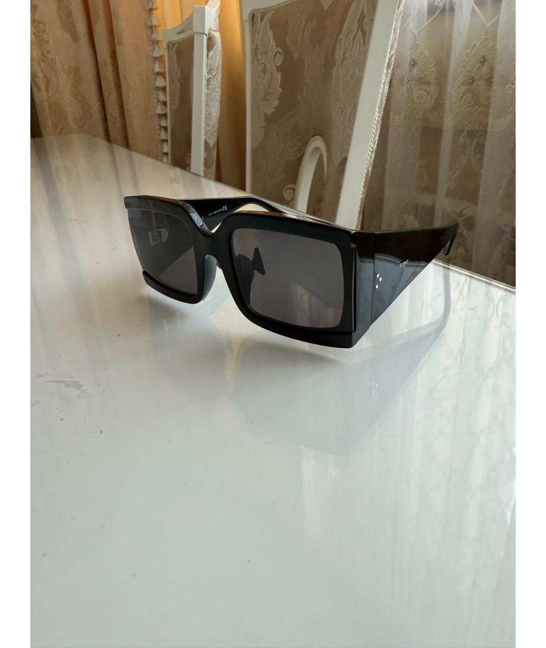 CELINE Черные пластиковые солнцезащитные очки, фото 2