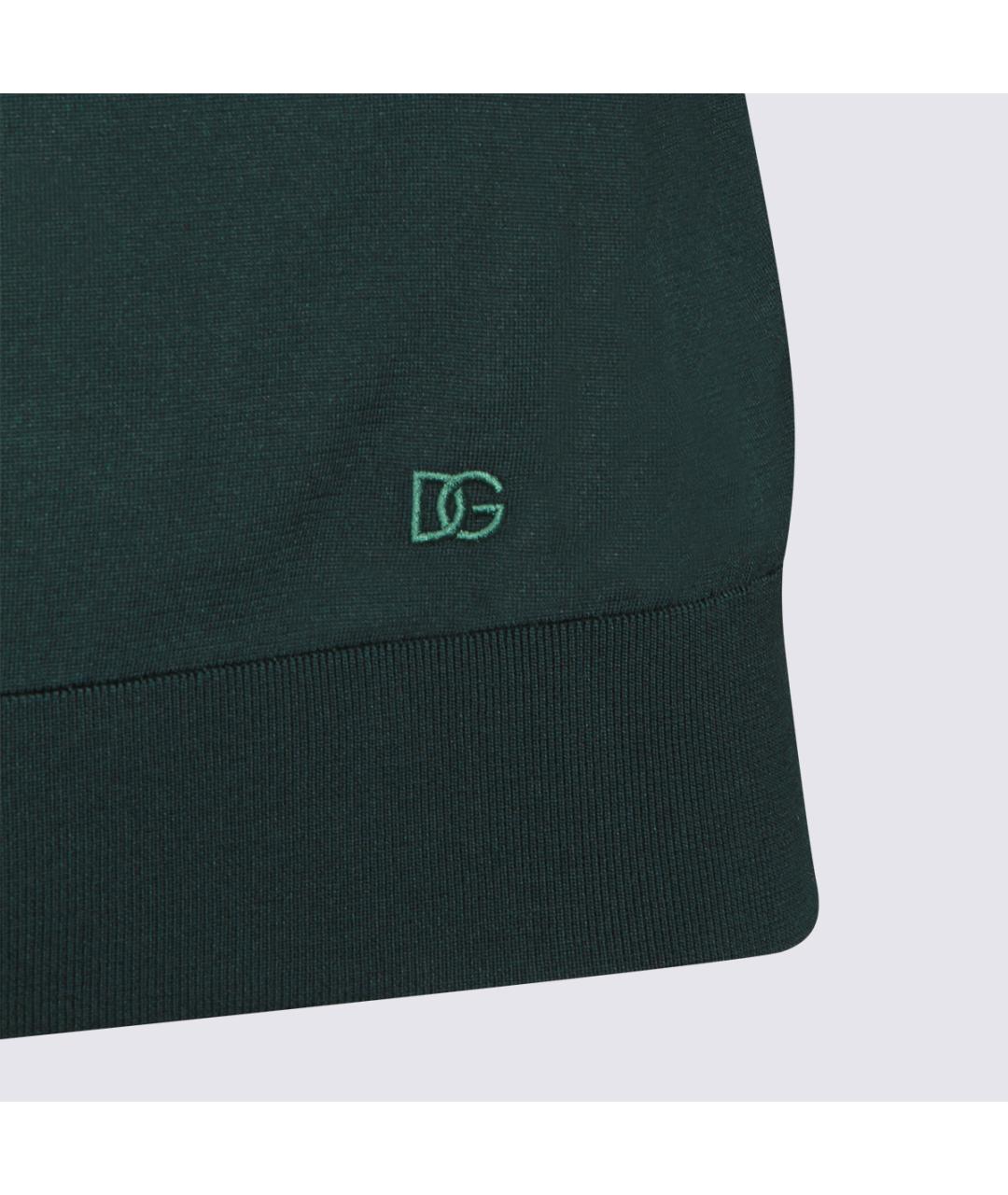 DOLCE&GABBANA Зеленые поло с коротким рукавом, фото 4