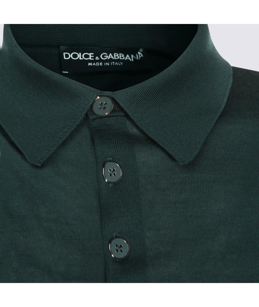 DOLCE&GABBANA Зеленые поло с коротким рукавом, фото 3