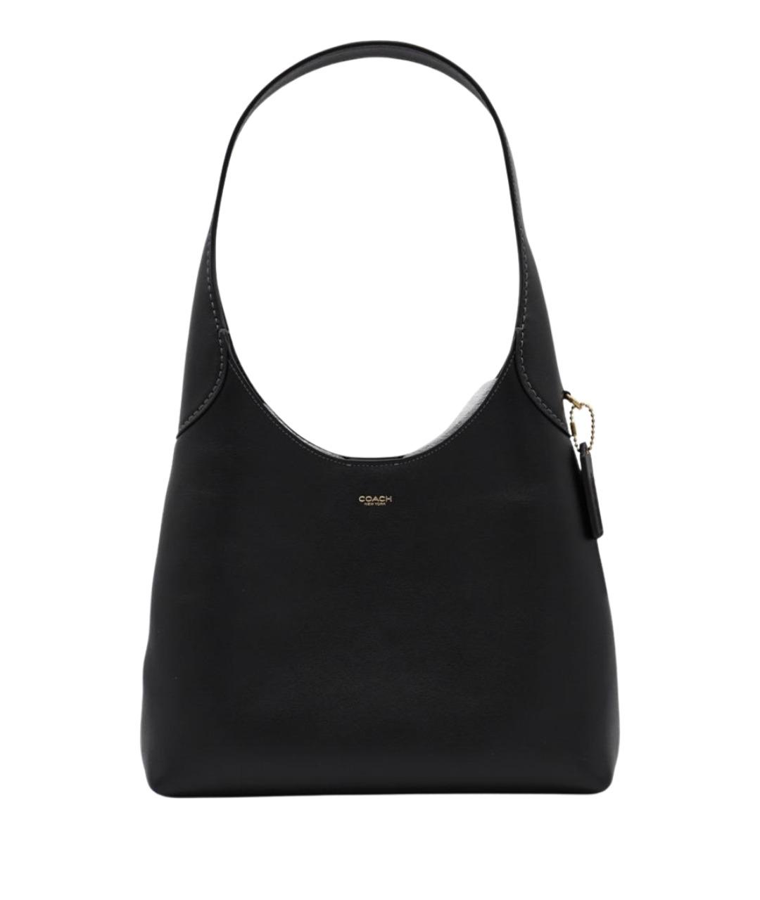 COACH Черная кожаная сумка через плечо, фото 1
