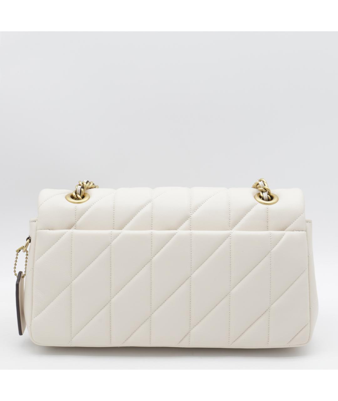 COACH Белая кожаная сумка через плечо, фото 2