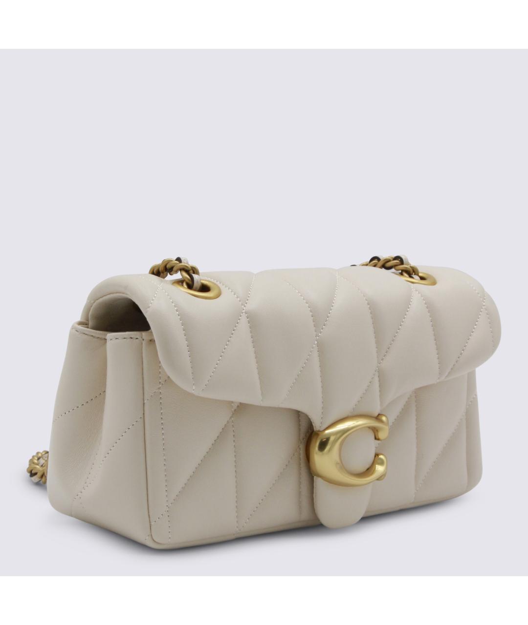 COACH Белая кожаная сумка через плечо, фото 2