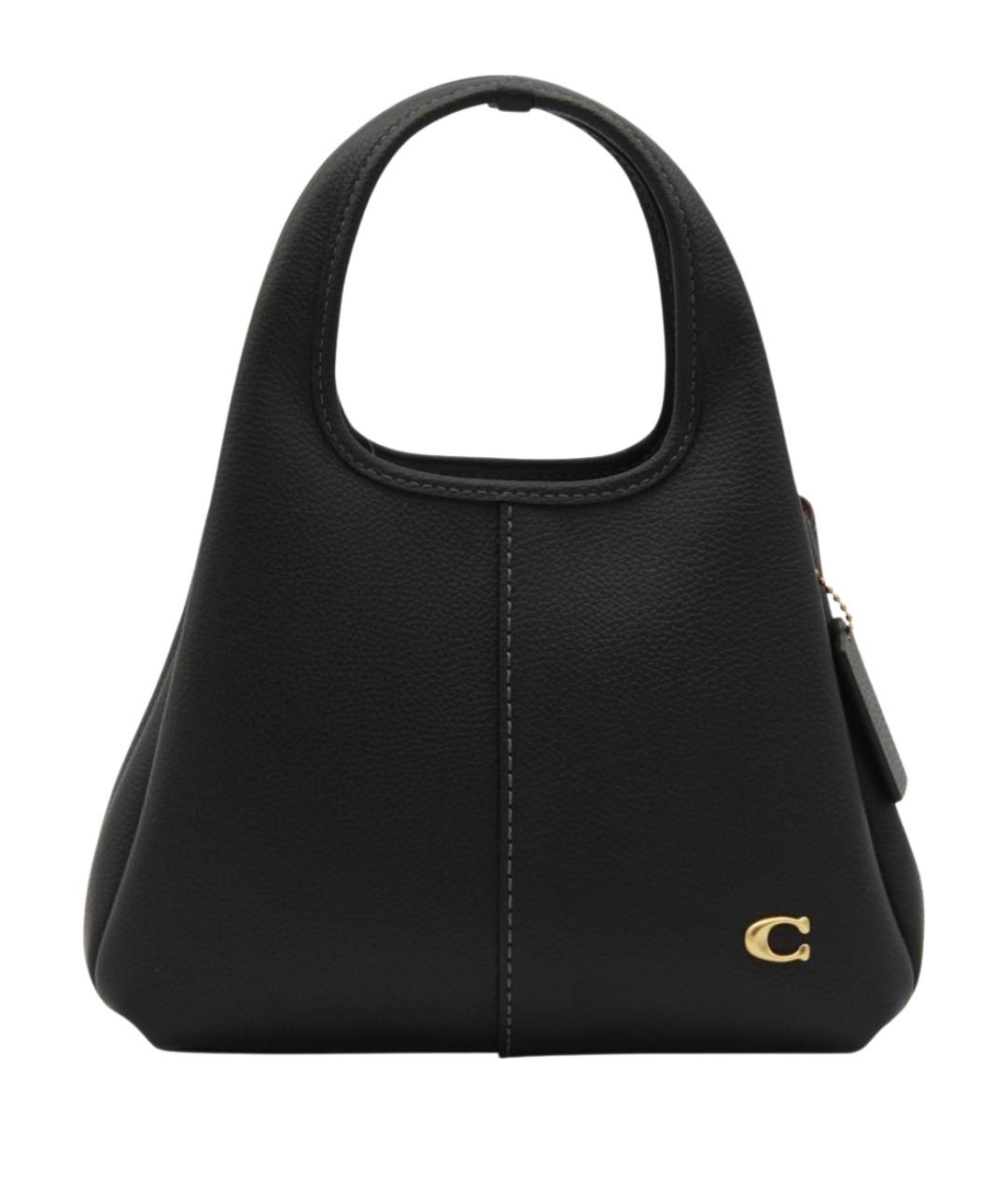 COACH Черная кожаная сумка через плечо, фото 1
