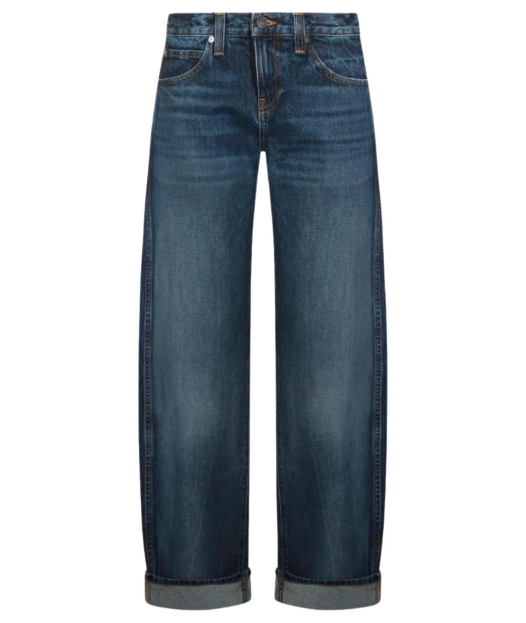 KHAITE Синие хлопковые прямые джинсы, фото 1