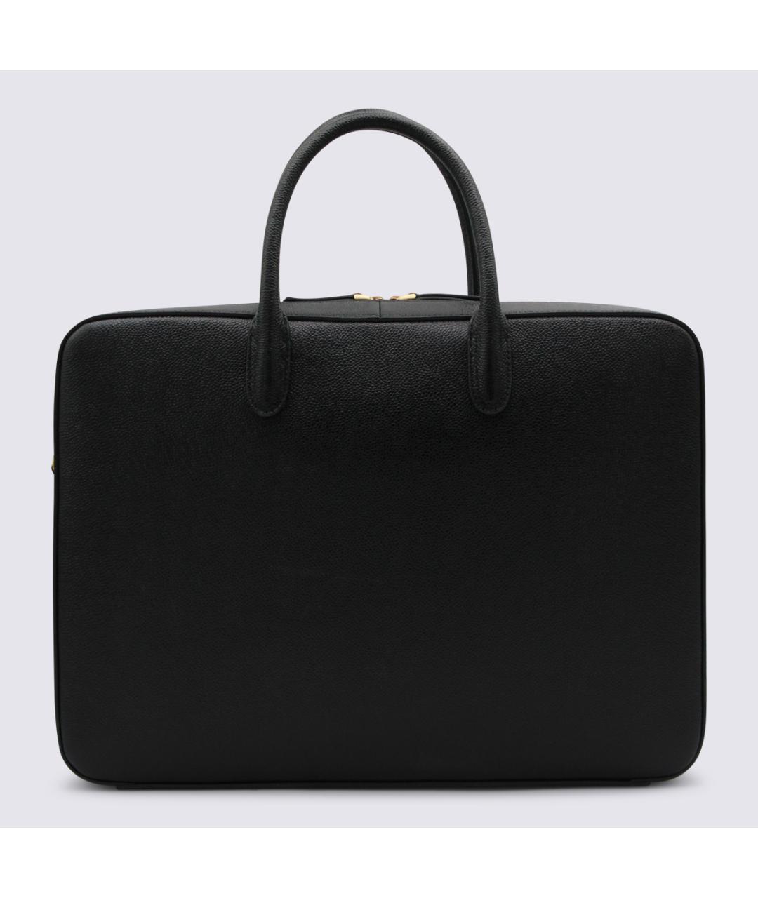 THOM BROWNE Черный портфель, фото 3