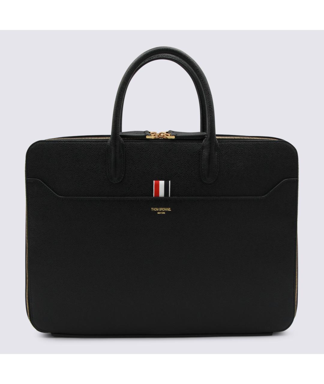 THOM BROWNE Черный портфель, фото 5
