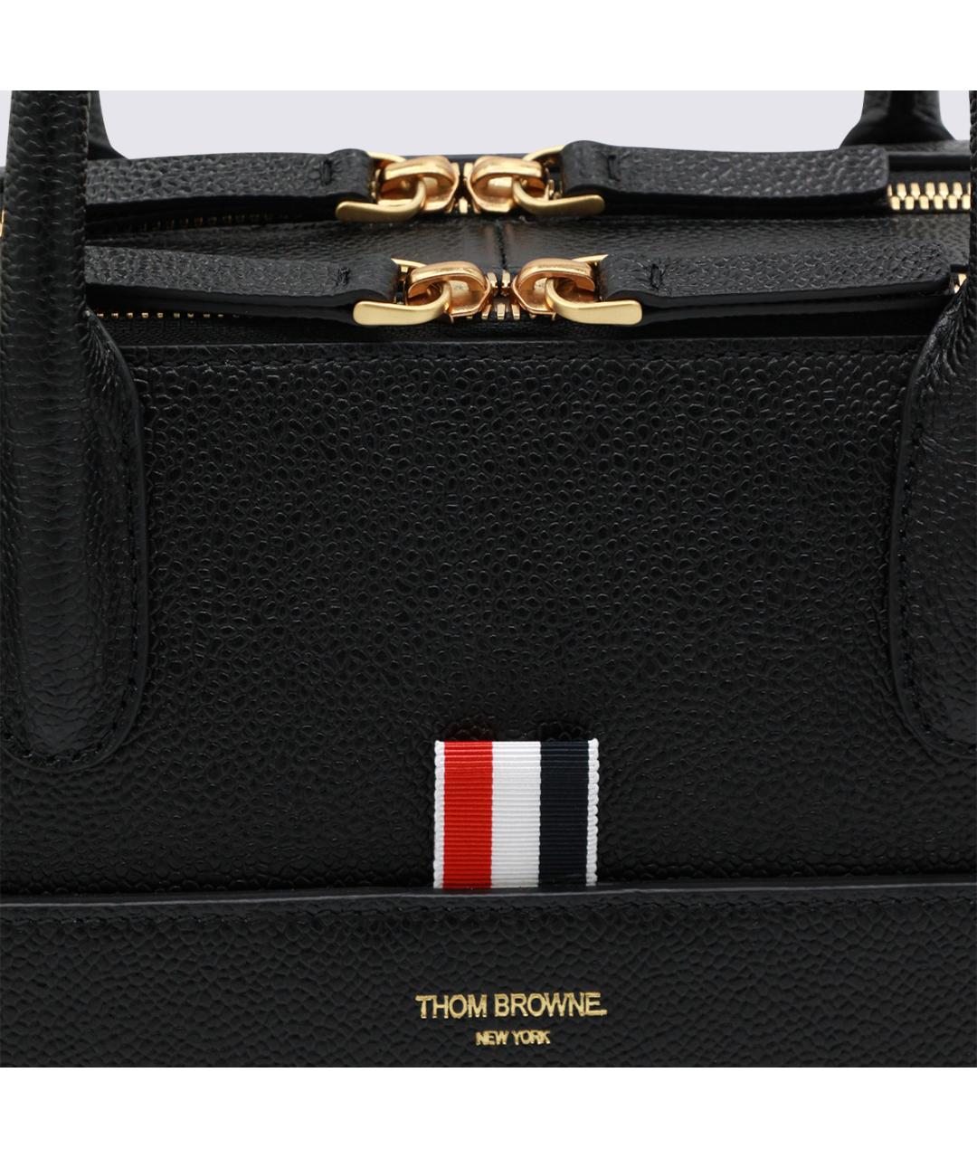 THOM BROWNE Черный портфель, фото 4