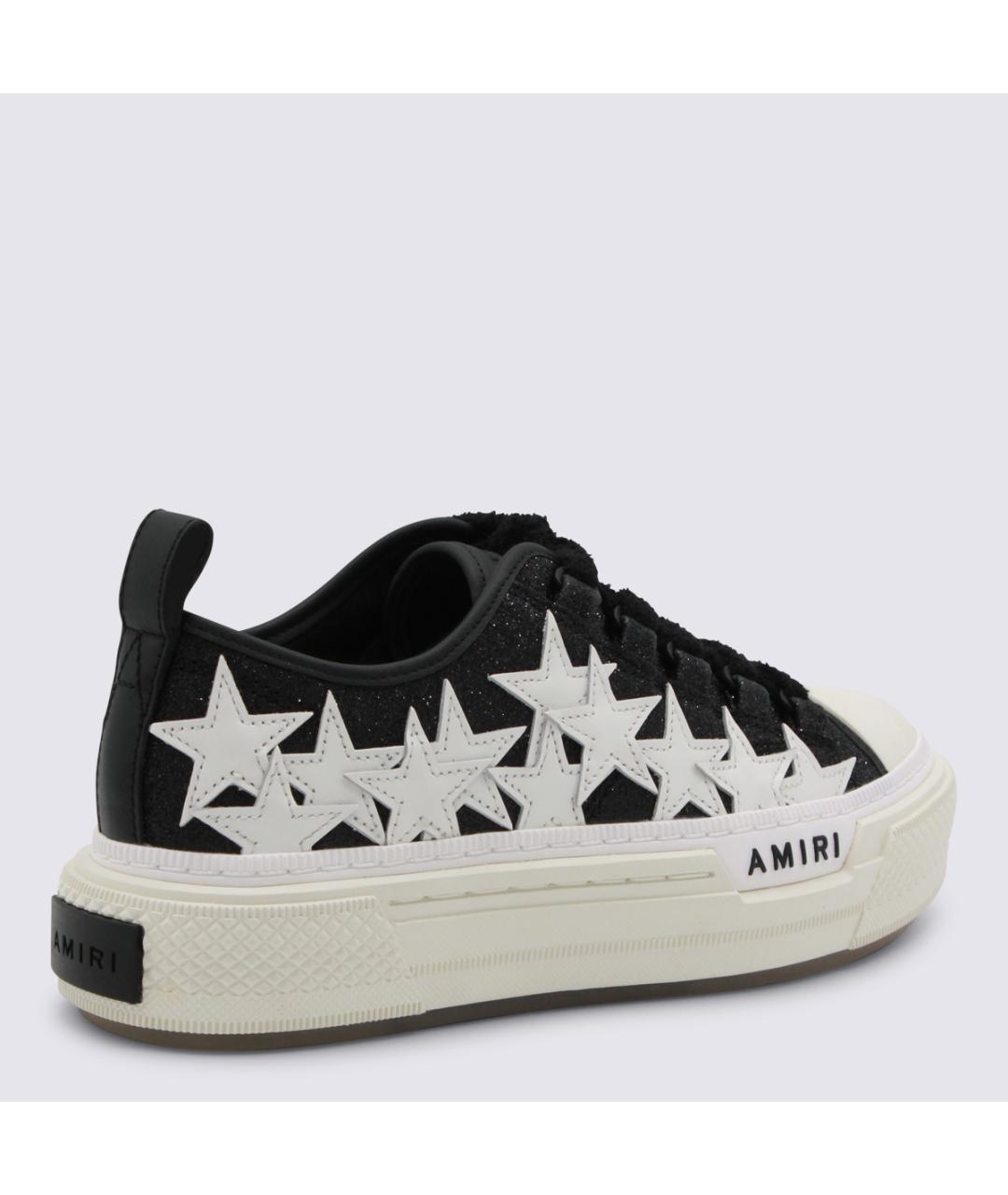 AMIRI Черные кожаные кеды, фото 3