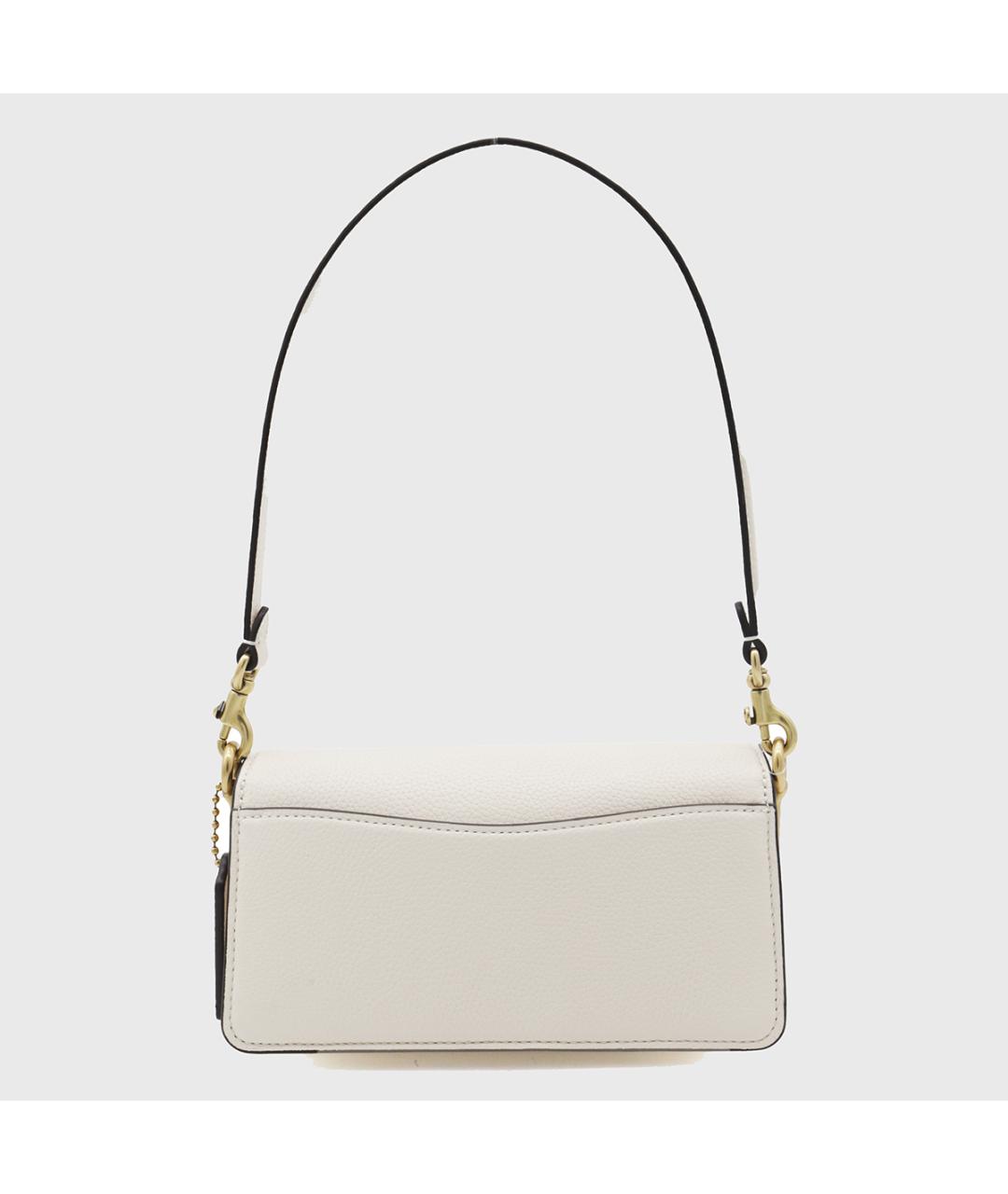 COACH Белая кожаная сумка через плечо, фото 2