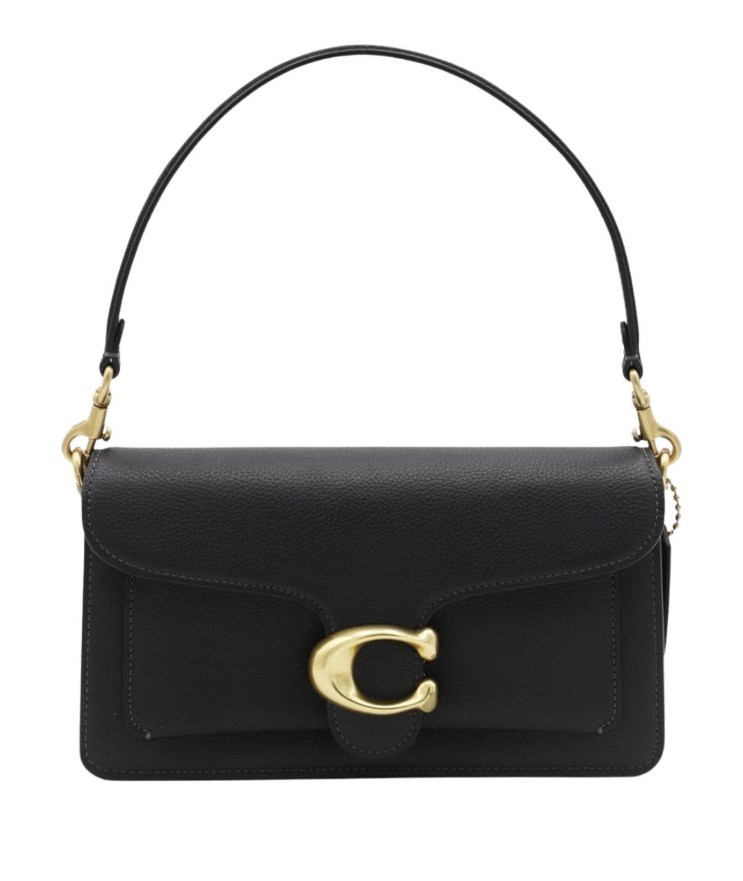 COACH Черная кожаная сумка через плечо, фото 1