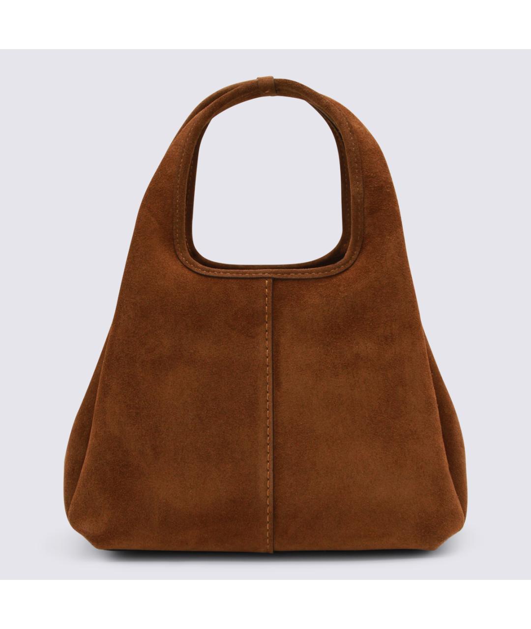 COACH Коричневая замшевая сумка тоут, фото 3