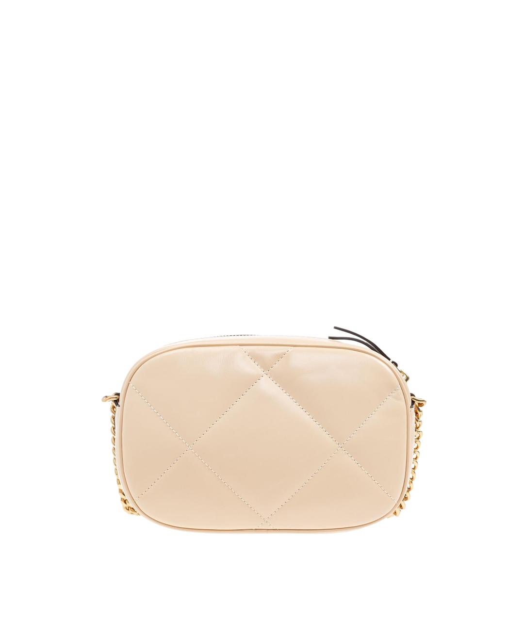 TORY BURCH Бежевая кожаная сумка через плечо, фото 2