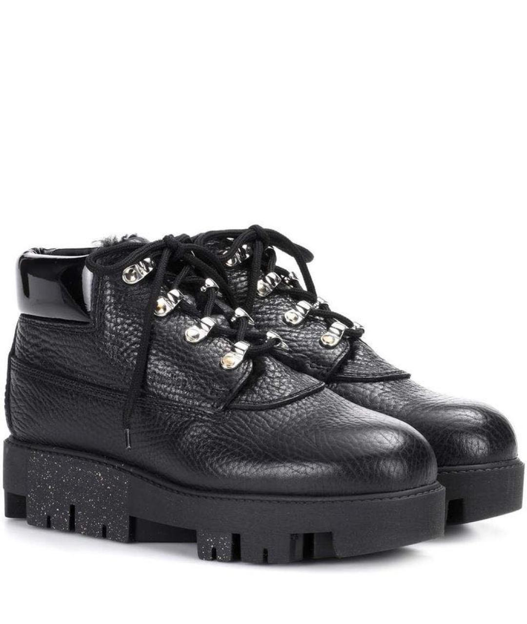 ACNE STUDIOS Черные кожаные ботинки, фото 2