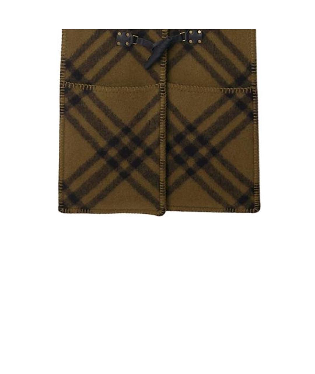 BURBERRY Зеленый шерстяной жилет, фото 5