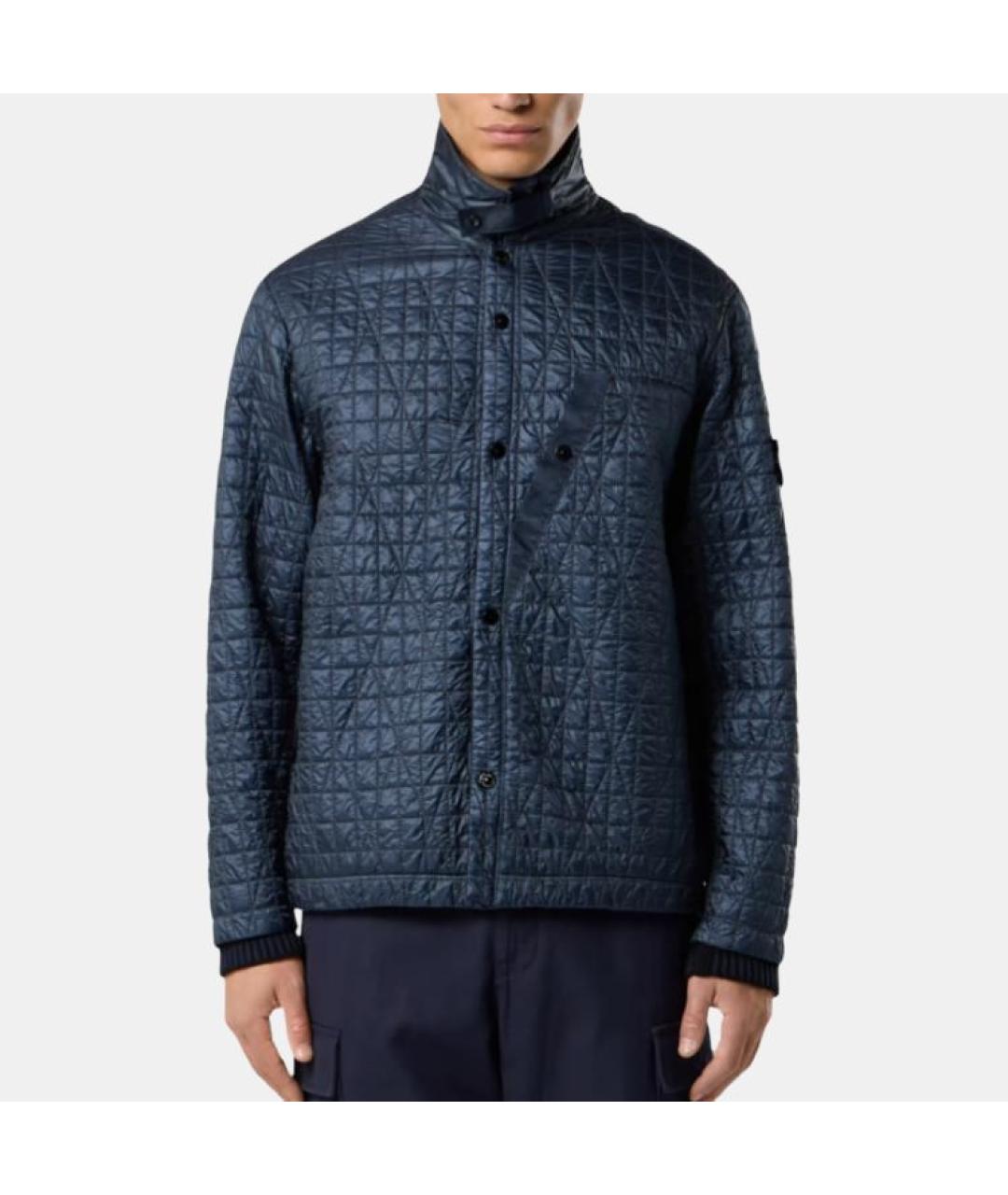 STONE ISLAND Синий пуховик, фото 5