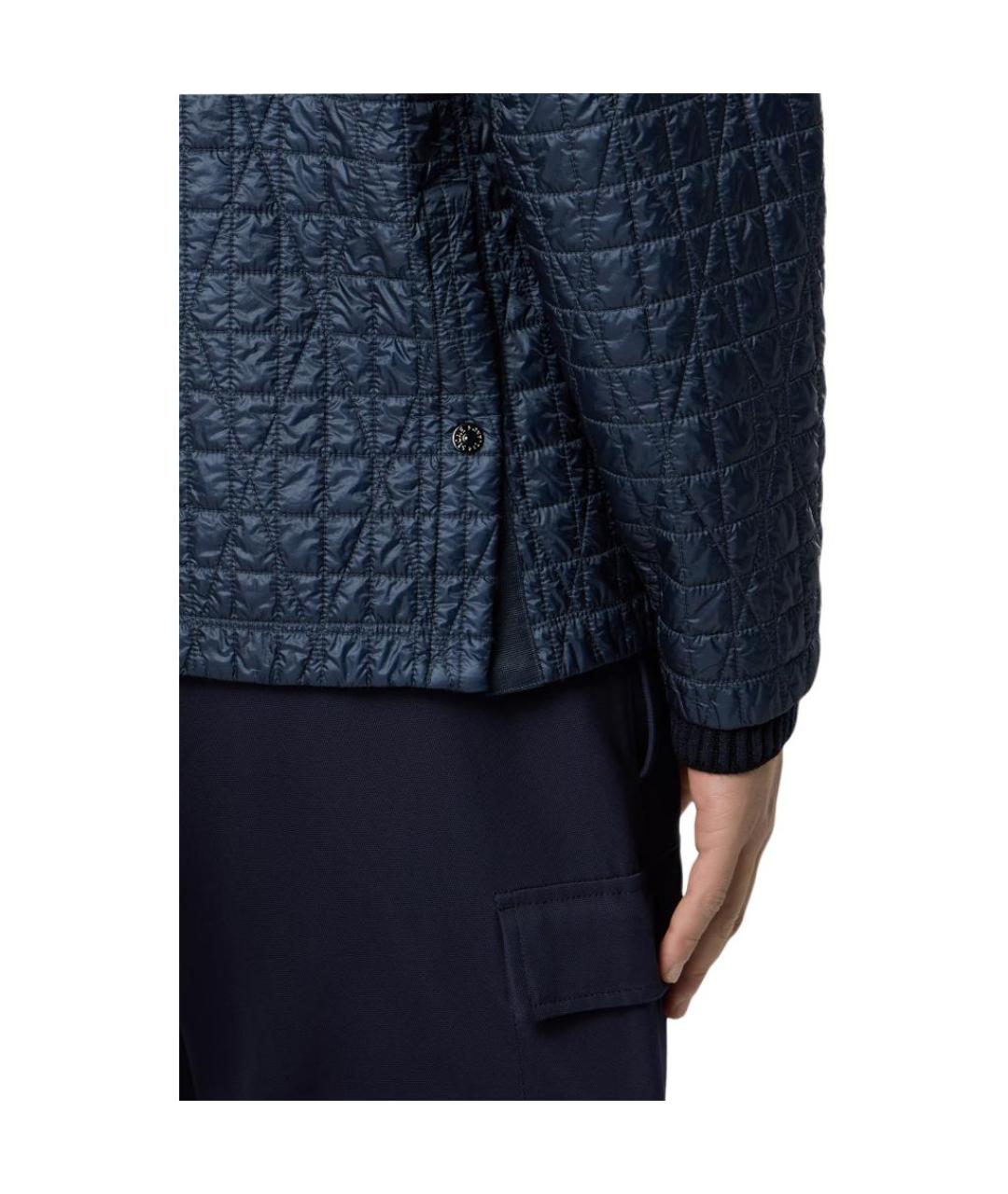 STONE ISLAND Синий пуховик, фото 3