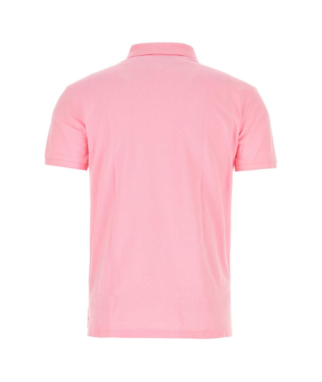 POLO RALPH LAUREN Розовое хлопковое поло с коротким рукавом, фото 2