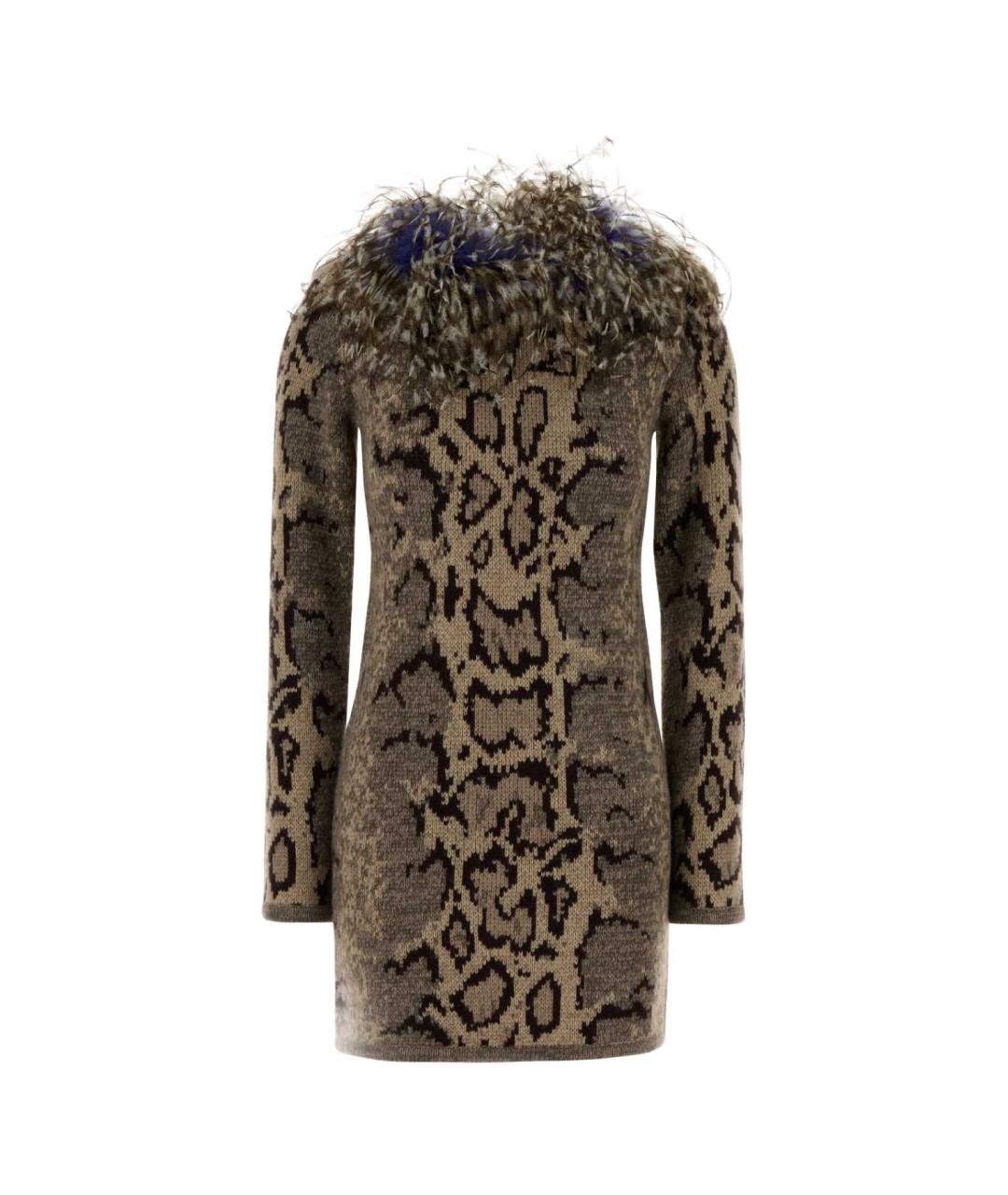 VALENTINO Мульти кашемировое платье, фото 1