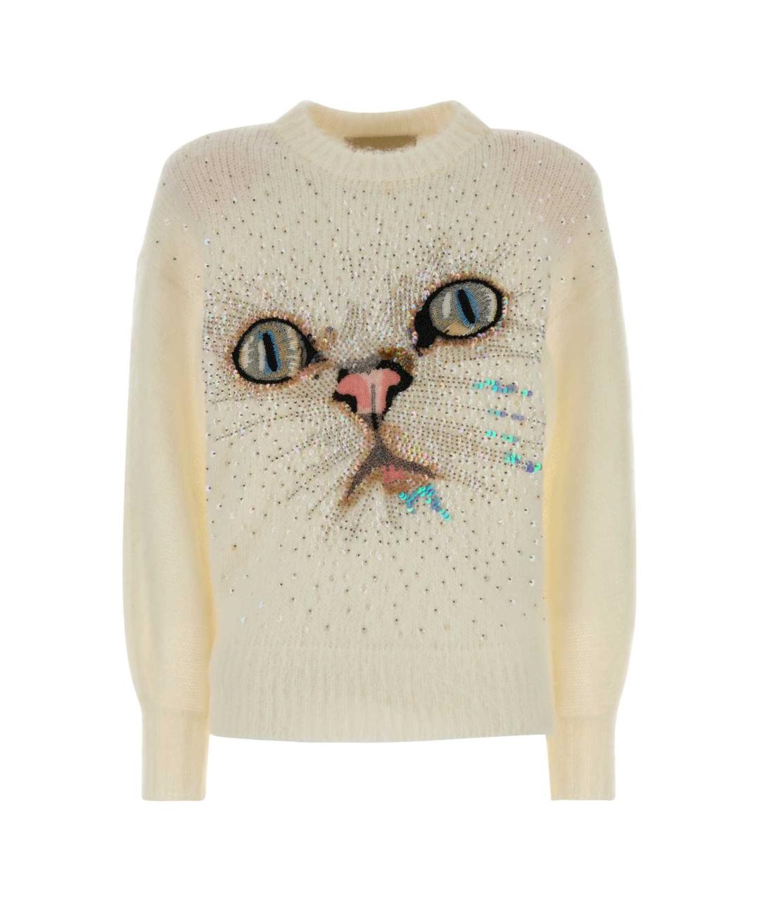 VALENTINO Белый шерстяной джемпер / свитер, фото 1