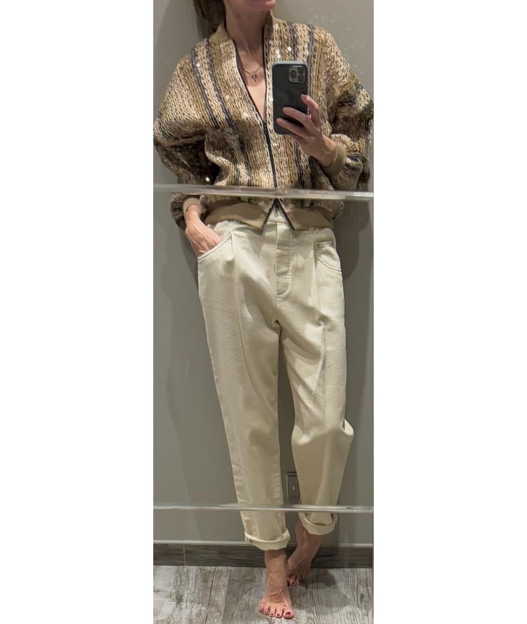 BRUNELLO CUCINELLI Коричневый хлопковый кардиган, фото 5