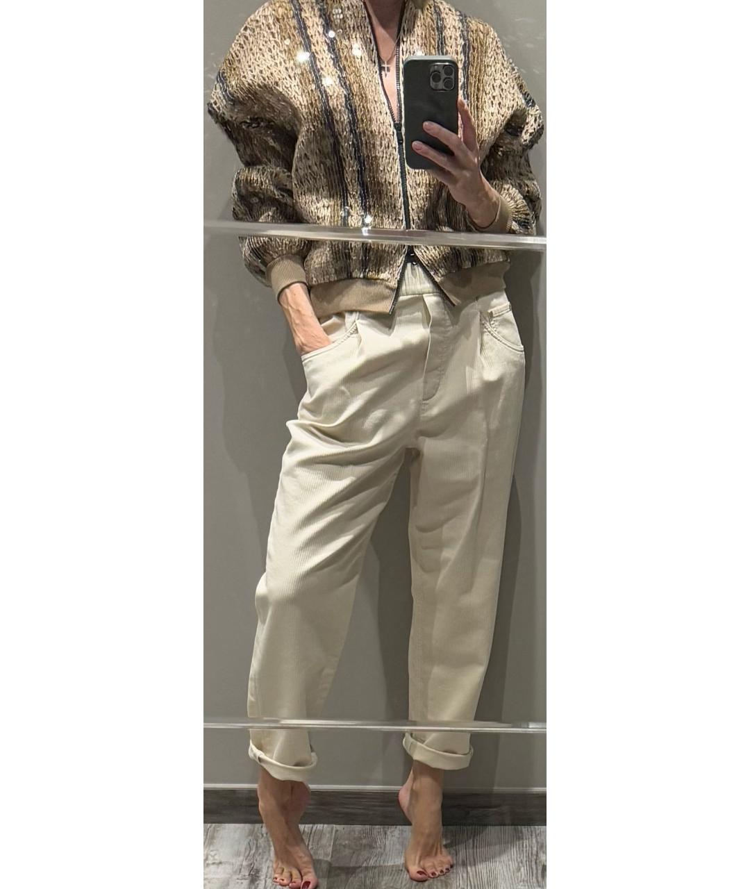 BRUNELLO CUCINELLI Коричневый хлопковый кардиган, фото 4